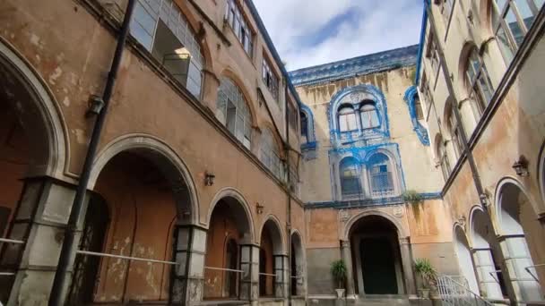 Νάπολη Καμπανία Ιταλία Μαρτίου 2024 Βασιλική Του Αγίου Gennaro Έξω — Αρχείο Βίντεο