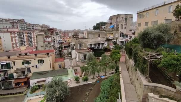 Napoli Campania Talya Mart 2024 Capodimonte Tepesindeki Piazzale Madre Landi — Stok video