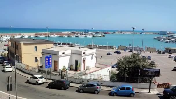 Termoli Molise Włochy Kwietnia 2024 Port Termoli Pobliżu Borgo Antico — Wideo stockowe