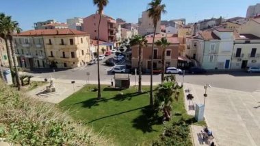 Termoli, Molise, İtalya: Adriyatik Denizi 'ndeki güçlendirilmiş köy, Swabian Kalesi tarafından 11. yüzyılda inşa edildi.