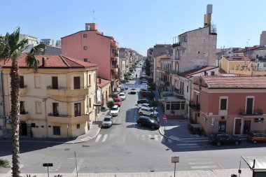 Termoli, Molise, İtalya: Adriyatik Denizi 'ndeki güçlendirilmiş köy, Swabian Kalesi tarafından 11. yüzyılda inşa edildi.