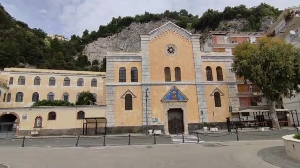Maiori Campania Italia Abril 2024 Iglesia Convento San Francesco Construido — Vídeos de Stock