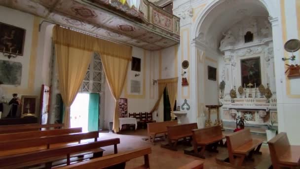 Майорі Кампанія Італія Квітня 2024 Інтер Церкви Сан Доменіко Або — стокове відео