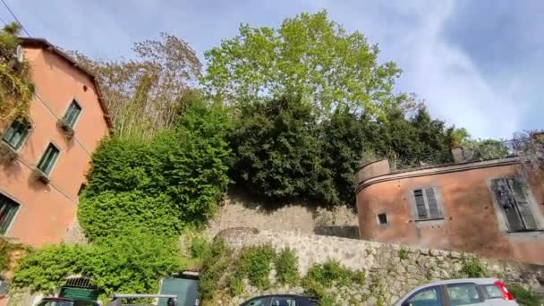 Nemi Lazio Italy May 2024 Glimpse Small Medieval Village Overlooking — Stock Video