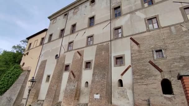 Nemi Lazio Itália Maio 2024 Vislumbre Pequena Aldeia Medieval Com — Vídeo de Stock