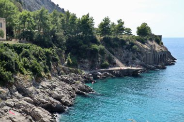 Massa Lubrense - 6 September 2023: View from the path that from the small village of Nerano reaches the Bay of Ieranto