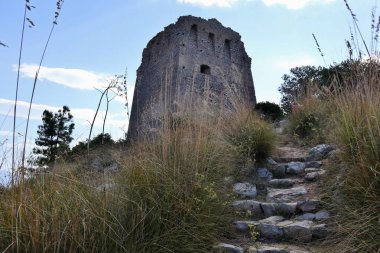 Massa Lubrense - 6 September 2023: View from the path that from the small village of Nerano reaches the Bay of Ieranto