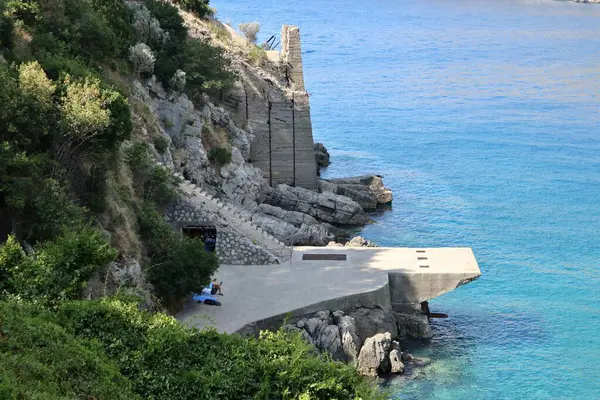 stock image Massa Lubrense - 6 September 2023: View from the path that from the small village of Nerano reaches the Bay of Ieranto