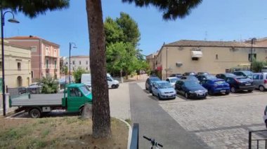 Vasto, Abruzzo, İtalya - 29 Mayıs 2024: MÖ 12. yüzyılda Adriyatik kıyısında Chieti ili üzerinde inşa edilen antik köy