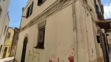 Vasto, Abruzzo, İtalya - 29 Mayıs 2024: MÖ 12. yüzyılda Adriyatik kıyısında Chieti ili üzerinde inşa edilen antik köy