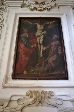 Vasto, Abruzzo, Italy  May 29, 2024: Interior of the 17th-century Church of San Francesco di Paola or the Santissima Addolorata in Corso Garibaldi clipart