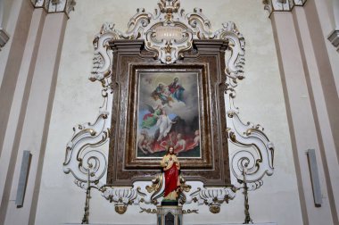 Vasto, Abruzzo, Italy  May 29, 2024: Interior of the 17th-century Church of San Francesco di Paola or the Santissima Addolorata in Corso Garibaldi clipart