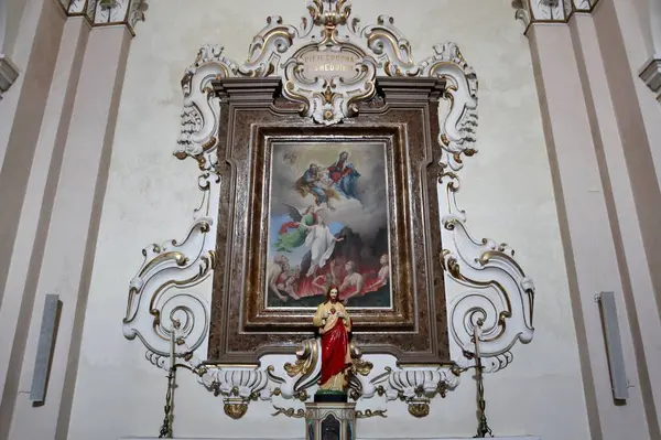 stock image Vasto, Abruzzo, Italy  May 29, 2024: Interior of the 17th-century Church of San Francesco di Paola or the Santissima Addolorata in Corso Garibaldi