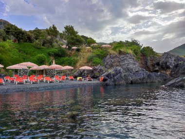 Maratea, Basilicata, Italy - September 21, 2023: Illicini Beach at Punta della Matrella clipart