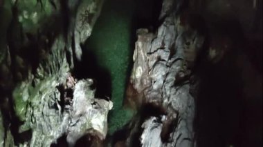 Morigerati, Campania, İtalya - 20 Eylül 2023: WWWF Grotte del Bussento in the Cilento, Vallo di Diano and Alburni National Park, 1998 'den beri UNESCO' nun miras alanı