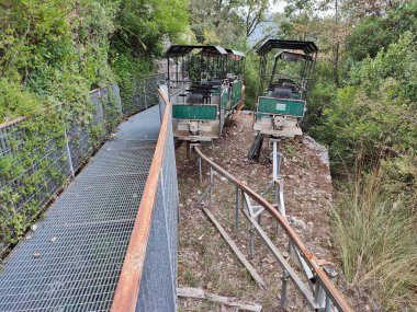 Morigerati, Campania, İtalya - 20 Eylül 2023: WWWF Grotte del Bussento in the Cilento, Vallo di Diano and Alburni National Park, 1998 'den beri UNESCO' nun miras alanı