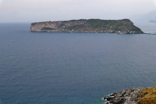 stock image San Nicola Arcella, Cosenza, Calabria, Italy  September 23, 2023: Panoramic view of the coast from the coastal provincial road