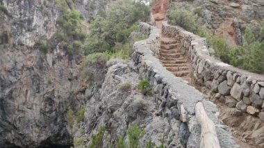 San Nicola Arcella, Cosenza, Calabria, İtalya 23 Eylül 2023: Arcomagno plajına giden yoldan panoramik manzara