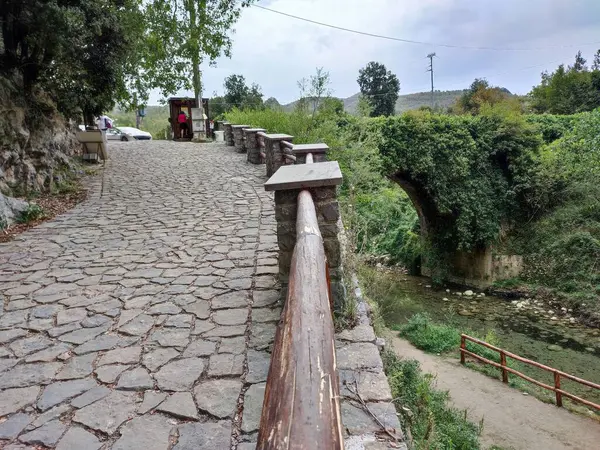 stock image Casaletto Spartano, Campania, Italy - September 20, 2023: Oasis Cascate dei Capelli di Venere in the Cilento, Vallo di Diano and Alburni National Park, a UNESCO heritage site since 1998