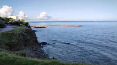 Castellabate, Salerno, Campania, İtalya 18 Eylül 2024: Punta Licosa 'da Gün Doğumu