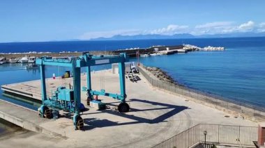 Castellabate, Salerno, Campania, İtalya 19 Eylül 2024: San Marco di Castellabate Limanı