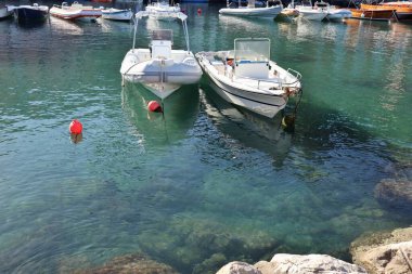 Naples, Campania, Italy  October 13, 2024: Riva Fiorita at Giuseppone a Mare, one of the hidden beaches of Posillipo, in Via Ferdinando Russo clipart