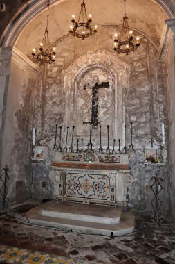 Naples, Campania, Italy  September 12, 2024: Church of Santa Maria delle Anime del Purgatorio ad Arco in via dei Tribunali built in the 17th century by the Mastrillo family to give burial to the poor people of the city clipart