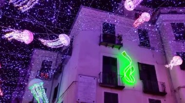 Salerno, Campania, İtalya, 9 Aralık 2024: Luci d 'Artista' nın 19.