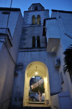 Scala, Campania, Italy  January 13, 2025: Small medieval village on Monte Aureo overlooking the stretch of the Amalfi Coast between Atrani and Amalfi clipart