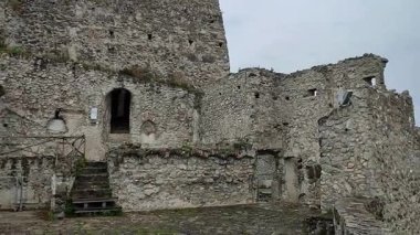 Salerno, Campania, İtalya 8 Şubat 2025: Lombard kalesi 8. yüzyılda Arechi II.