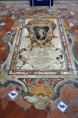 Naples, Campania, Italy  January 30, 2025: Interior of the 15th-century Pappacoda Chapel adjacent to the Basilica of San Giovanni Maggiore clipart