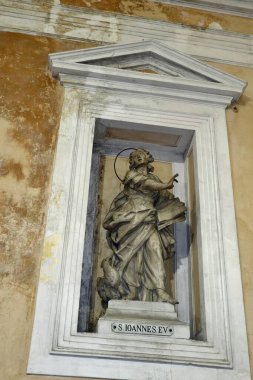 Naples, Campania, Italy  January 30, 2025: Interior of the 15th-century Pappacoda Chapel adjacent to the Basilica of San Giovanni Maggiore clipart