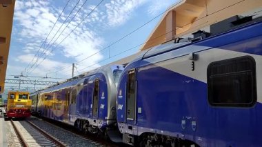 Benevento, Campania, İtalya: 26 Mayıs 2025: Yenileme çalışmaları sonrasında Appia Tren İstasyonu