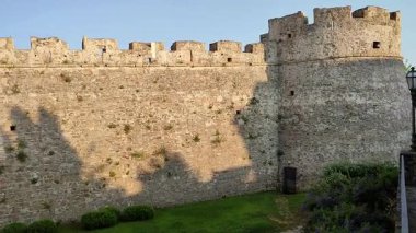 Agropoli, Salerno, Campania, İtalya, 25 Haziran 2025: Angevin-Aragonese Kalesi, 15. yüzyılda genişletildi ve restore edildi.