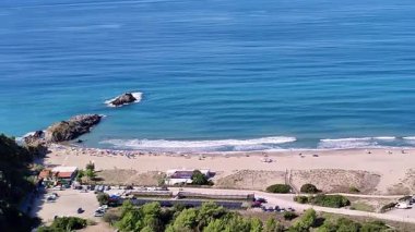 Marina di Ascea, Campania, Italy  September 13, 2025: Hike to the Lovers' Path, a nature trail of about 2 km with many steps that goes from the beach parking lot up to the Telegraph Tower, offering fantastic panoramic views of the coast.