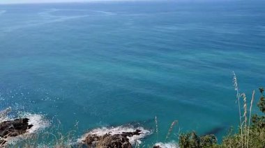 Marina di Ascea, Campania, Italy  September 13, 2025: Hike to the Lovers' Path, a nature trail of about 2 km with many steps that goes from the beach parking lot up to the Telegraph Tower, offering fantastic panoramic views of the coast.