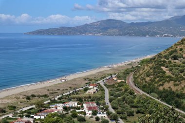 Marina di Ascea, Campania, Italy  September 13, 2025: Hike to the Lovers' Path, a nature trail of about 2 km with many steps that goes from the beach parking lot up to the Telegraph Tower, offering fantastic panoramic views of the coast.
