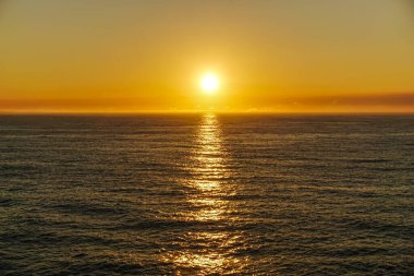 Baltık Denizi 'nde güzel bir gün batımı.