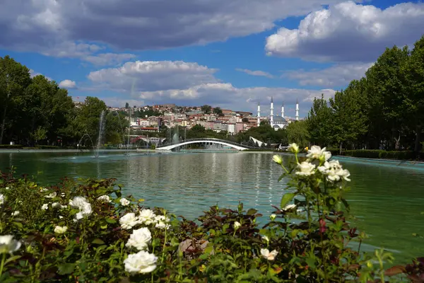 Stock image view of youth park in ulus ankara