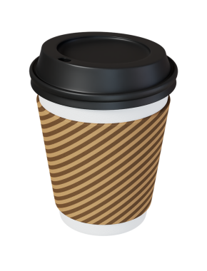 Temiz arka planda izole edilmiş kahve ya da çay fincanları