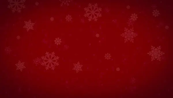  Kırmızı arka planda kar taneleri var.