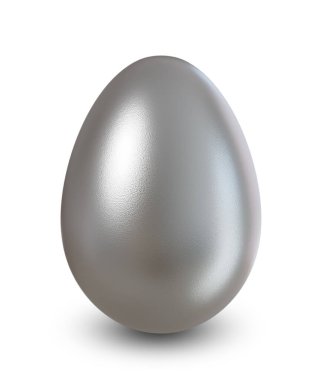 Paskalya yumurtası beyaz arkaplanda izole