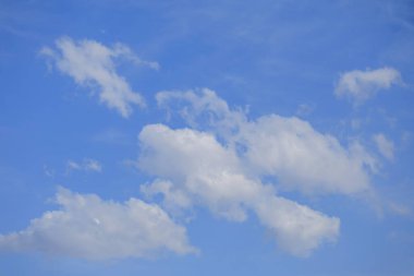 Bulutlu güzel mavi gökyüzü