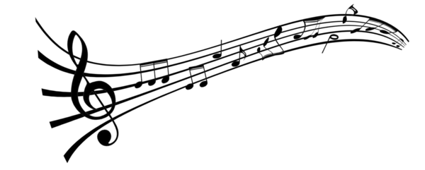 dans notaları şeffaf veya beyaz arkaplan üzerinde izole