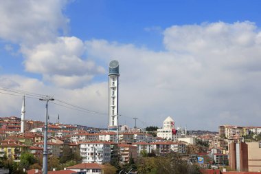 Ankara Türkiye - 10.04.2025 Keiren, Cumhuriyet Kulesi, Estergon kalesi ve teleferikli fotoğraf