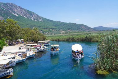 Akyaka Marmaris ilçesinin manzarası, bir turizm beldesi