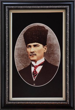 Çerçevede Mustafa Kemal Atatrk Portresi