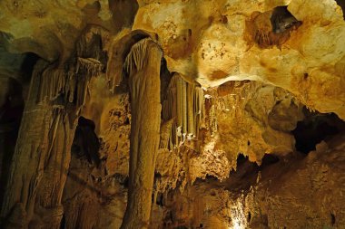 rock formations inside the stone well cave in takuyu