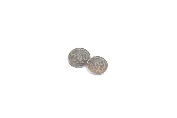 stock image Indonesia, 28 June 2024 - Indonesian coins worth IDR. 200 isolated on white background - Indonesian coin currency worth Rp. 200