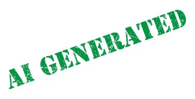 Yapay zeka, beyaz arkaplanda izole edilmiş yeşil grunge damgası yarattı.